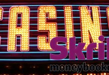Gambling Casino with Skrill Logo on it