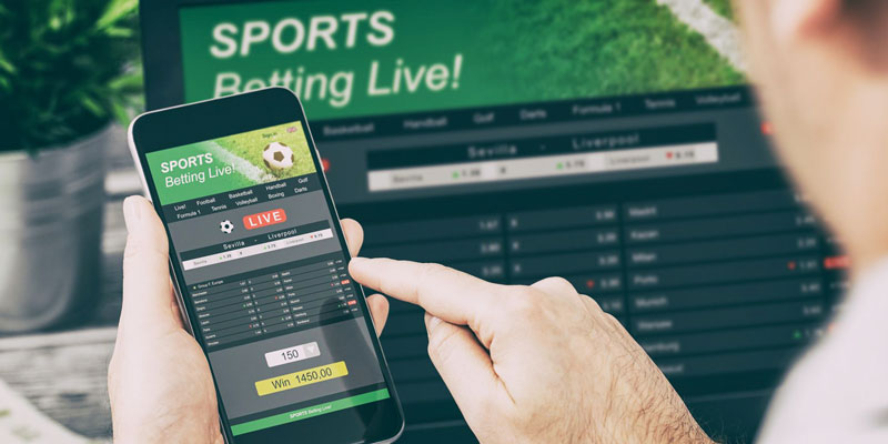 Sport Betting on laptop 